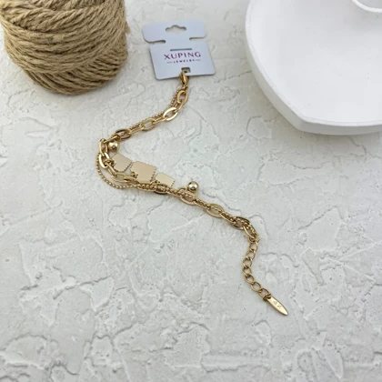 دستبند زنانه ژوپینگ طرح قلب و زنجیر