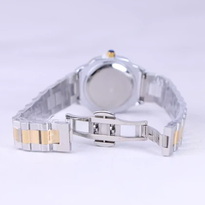 ساعت مچی اسپریت زنانه فلزی نقره ای طلایی صفحه مشکی L 4117/8