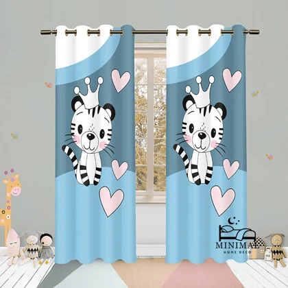 پرده کودک طرح ببر مدل W5069