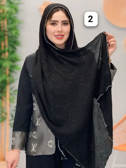 3220-شال پرنسا مشکی