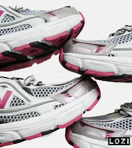 کفش کتانی مردانه و زنانه طوسی مشکی سرخابی NEW BALANCE 1064 V.2 مدل 6661