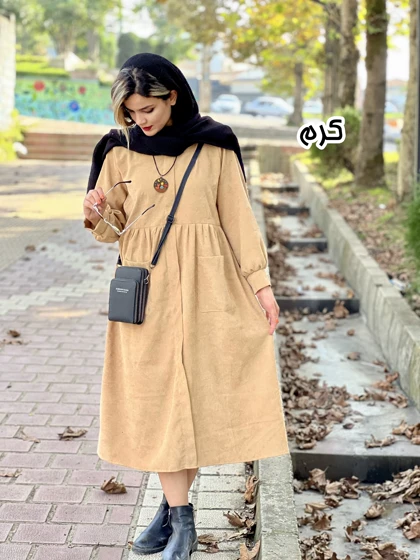 پیراهن مانتویی دوجیب