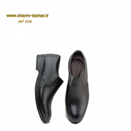 کفش رسمی اداری بدون بند مردانه چرم طبیعیsi665