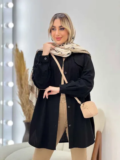 مانتو دو جیب پیله