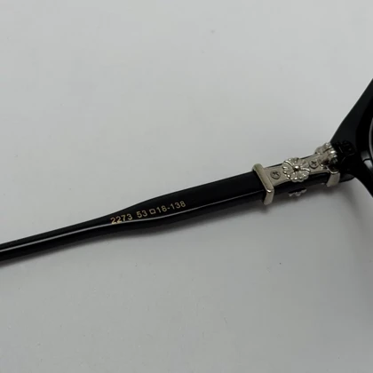 عینک بلوکات کروم هارتز مشکی نقره ای Chrome Hearts 2273 با پک کامل کروم هارتز - کیفیت مستر
