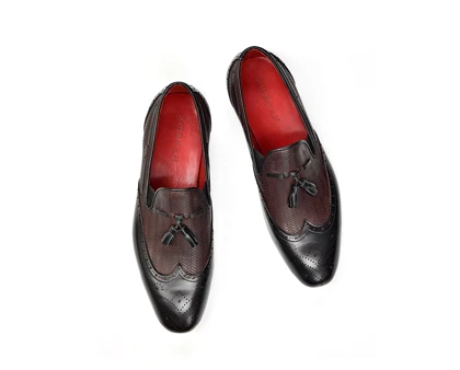 Laser Cut Tassel Loafer S321-2