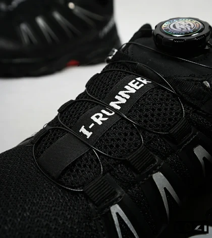 کفش کتانی مردانه مشکی قرمز SALOMON I-Runner disk
