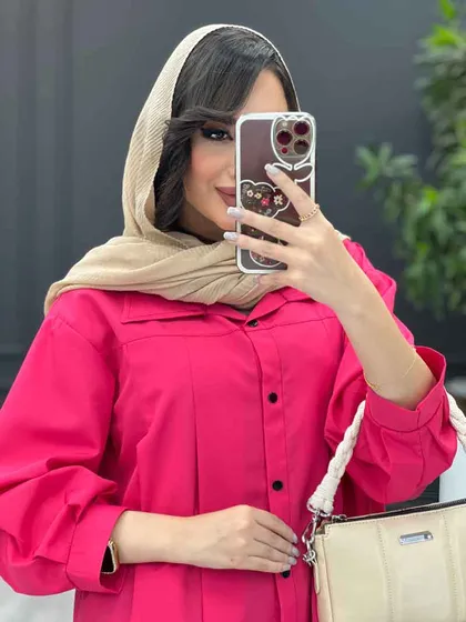 مانتو پیله دار بغل چاک