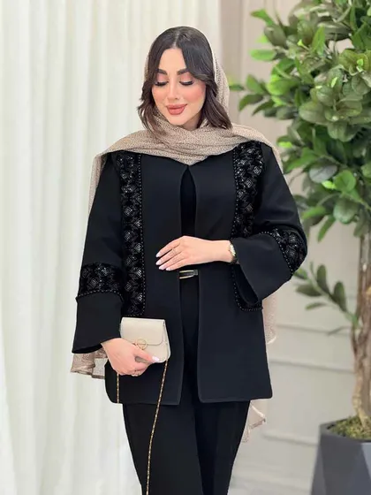 مانتو مروارید دوزی شهرزاد