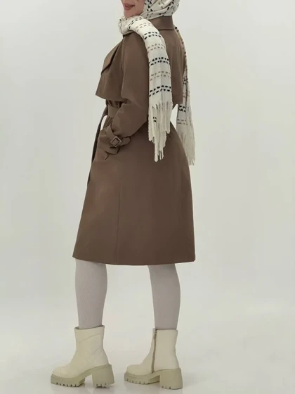 3589-بارانی آستردار پاییزان ( ایراددار )