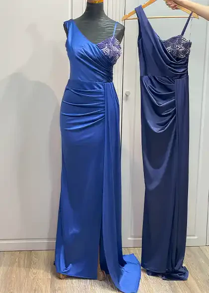 ماکسی ساتن دکلته نگین