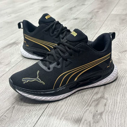 کتانی اسپرت مردانه مدل پوما PUMA رنگ مشکی طلایی