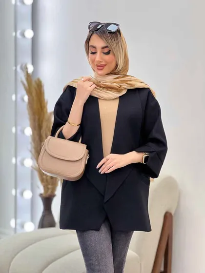 مانتو دو جیب نما پایین هلال