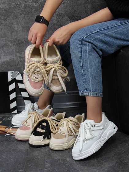 کفش اسپرت دخترانه مدل sneaker - 0024_Pink