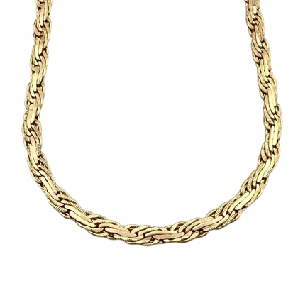 گردنبند زنانه طرح طلا با بافت خاص ژوپینگ