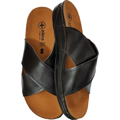 صندل ضربدری مردانه نیکتا مدل L-20308 مشکی