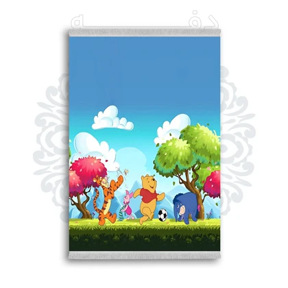 *جدید* فرشینه از جنس پارچه شانل مخمل ترک طرح فانتزی برند دفه کد 468