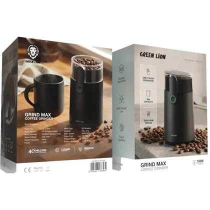 آسیاب قهوه گرین لاین Green Lion مدل GNGRMXCOFEBK توان 150 وات