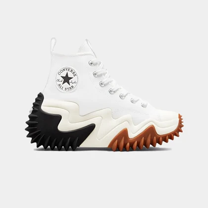 کفش آل استار اصل ساق بلند لژ دار سفید all star run star motion