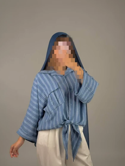 شومیز گره‌ای مدل آناهید کد 50247