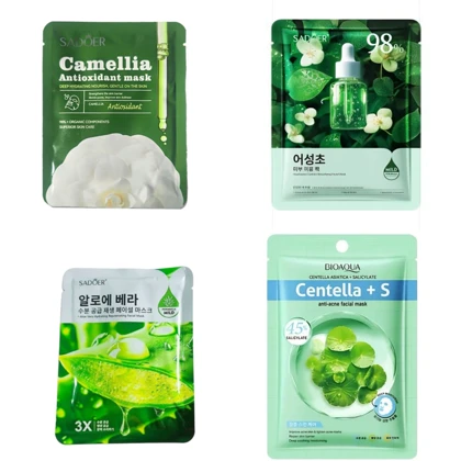ماسک ورقه ای صورت پک 4عددی پک شماره 9