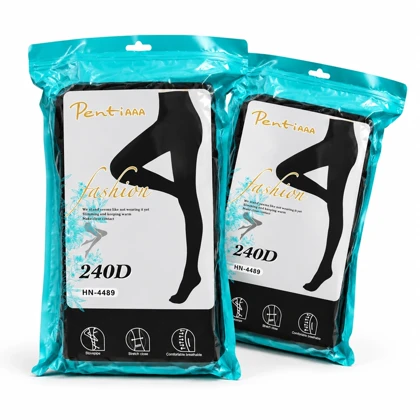 جوراب شلواری تو کرکی زنانه پنتی مدل Fashion Natural - ضخامت 240D - رنگ مشکی