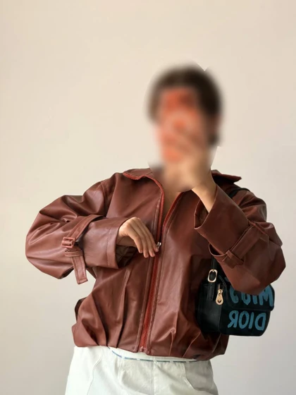 کت چرم ترندی زنانه