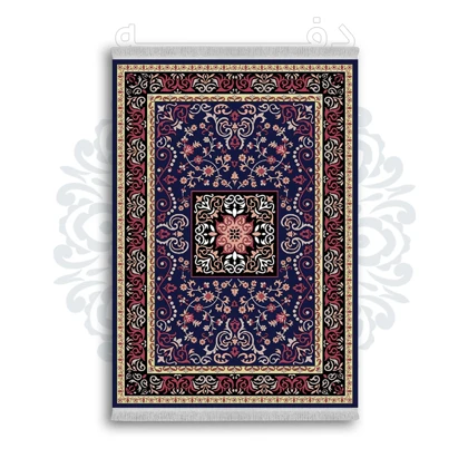 *جدید* فرشینه از جنس پارچه شانل مخمل ترک طرح فانتزی برند دفه کد 611
