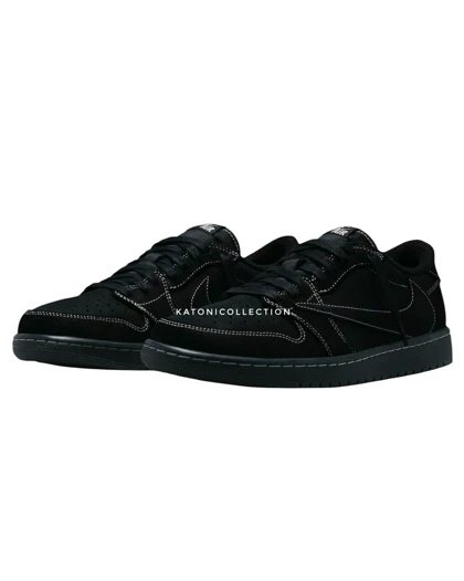 نایک ایر جردن وان تراویس اسکات بلک فانتوم nike Air jordan 1 Travis Scott black phantom