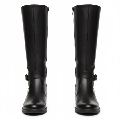 بوت چرم زنانه زیپ‌دار