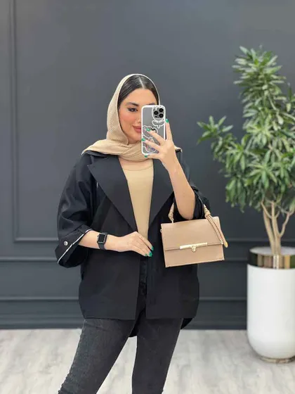 مانتو داکرون زیپ دوزی