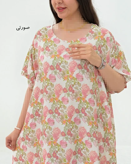 پیراهن نخی زنانه کد 1738