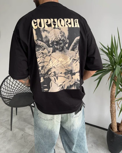 تیشرت یقه گرد EUPHORIA رنگ مشکی