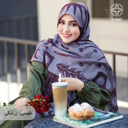 روسری نخ پنبه قاصدک