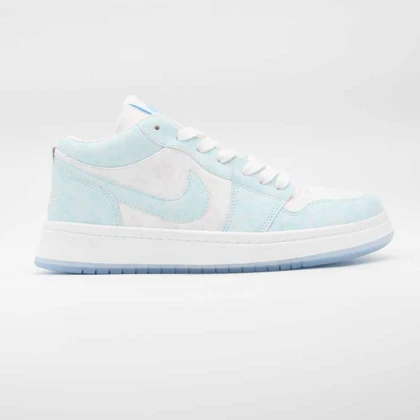 کتانی نایک جردن سفید آبی کد 6078