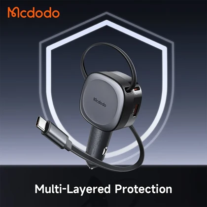 شارژر فندکی فست شارژ مک دودو MCDODO مدل CC-156 توان 75 وات با کابل