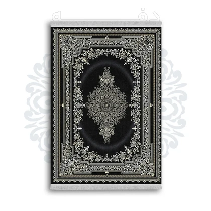 *جدید* فرشینه از جنس پارچه شانل مخمل ترک طرح فانتزی برند دفه کد 858