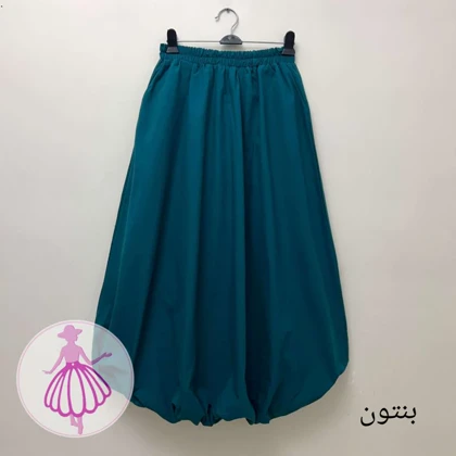 دامن لینن بالونی بلند