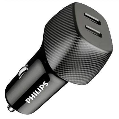 شارژر فندکی فست شارژ فیلیپس Philips مدل DLP5522C توان 60 وات