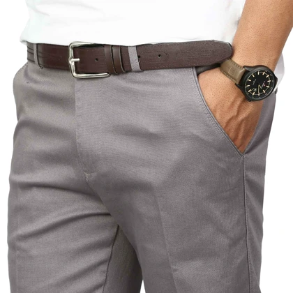 شلوار کتان راسته مردانه مدل 66493