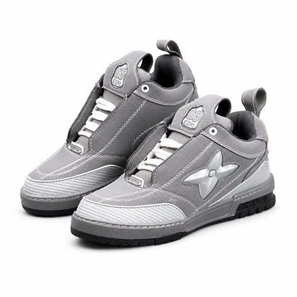 کفش کتانی مردانه مدل ونس لوی ویتون طوسی Vans Louis Vuitton