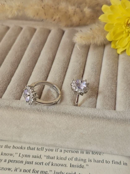 انگشتر جواهری فری سایز دایره