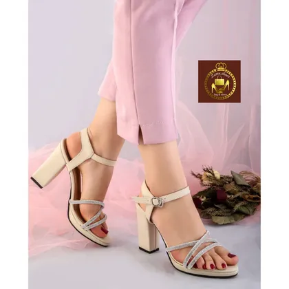 صندل مجلسی زنانه نگین‌دار کد9030 در 11رنگ