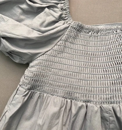 پیراهن دخترانه آستین پفی Puff Sleeve Dress
