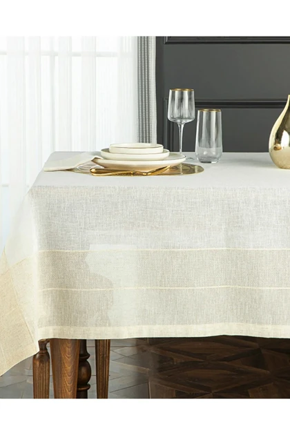 رو میز English Home مدل Luxe Keten Look کتان - بژ