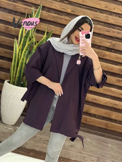 مانتو پانچ آستین حلقه