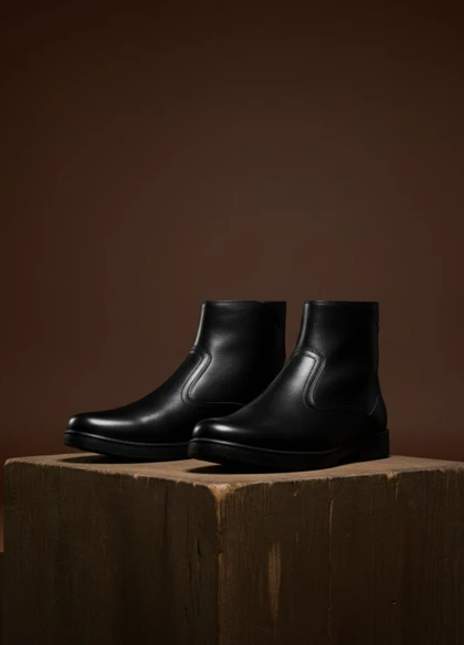 نیم بوت مردانه مشکی مدل Rad