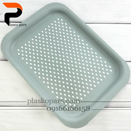 سینی تخت لیزری کوچک 2377 رزگلد