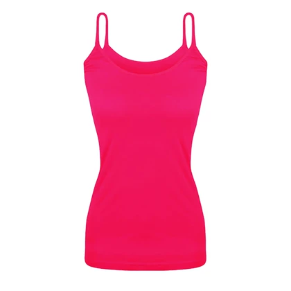 تاپ زنانه یوگ مدل بندی رنگ سرخابی تیره