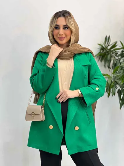 مانتو جلو باز جیب نما